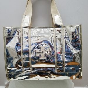 Tory Burch Silver Rain Tote